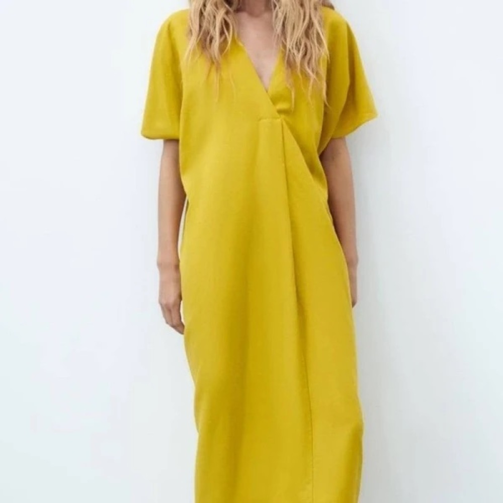 Zara linen tunic dress